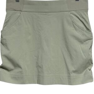 Columbia Anytime Casual Ruched Skort Green Taupe Size Medium